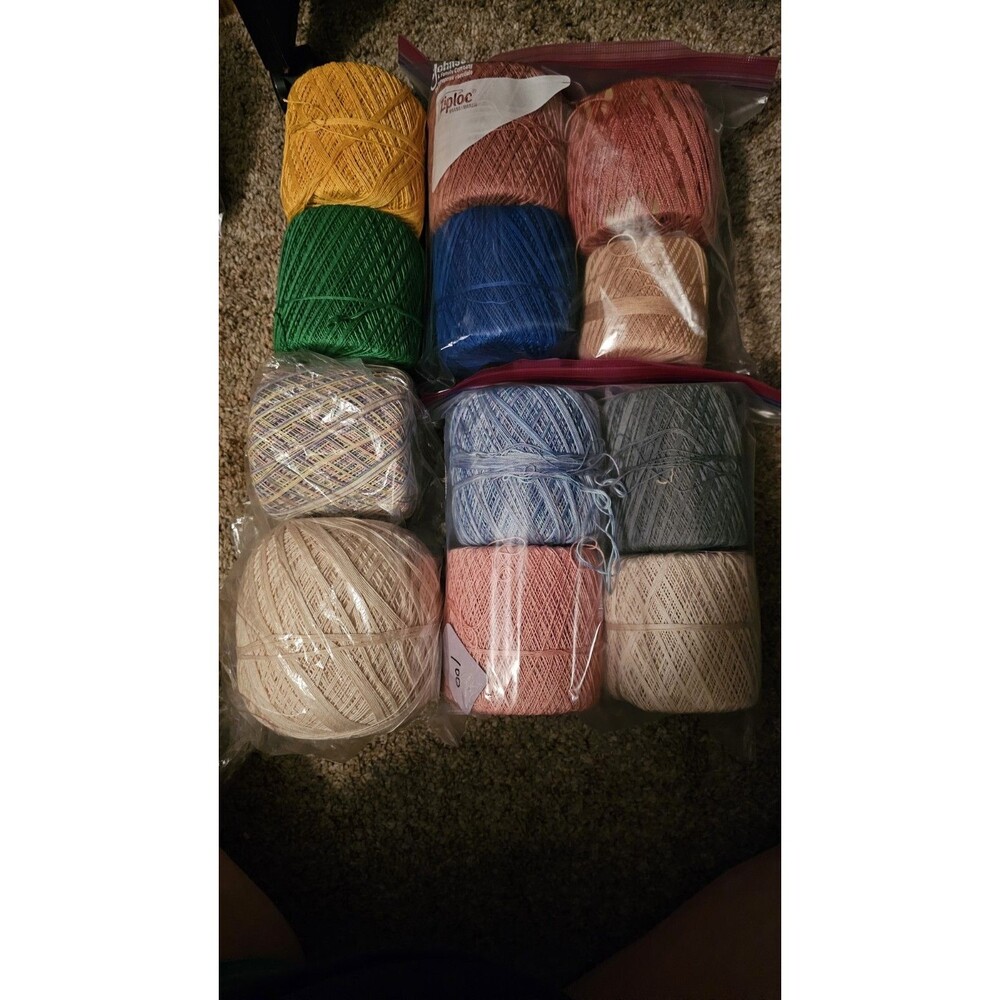 Aunt Lydia's ~ Crochet Thread ~ Classic Size 10 350 yards Partial Spools Variety